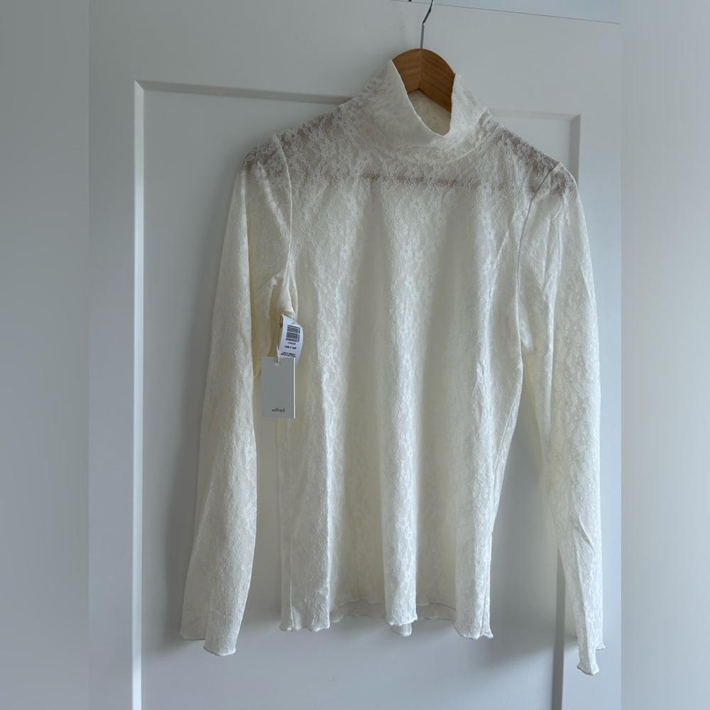 Only Turtleneck Lace NWT